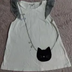 エニィファム　ネコ　ポシェット　Tシャツ　130〜140