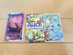 【バラ売り可】ディズニープリンセスとアリスのシール3枚セット