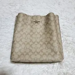 COACH　コーチ　モリー バケッ卜　PVC×レザー