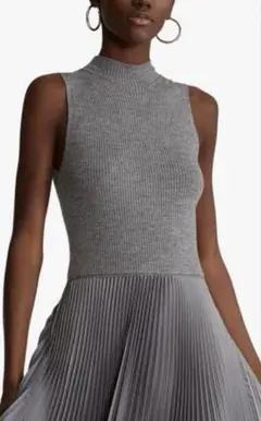 ラルフローレン♡ プリーツミディドレス　ワンピース　グレー