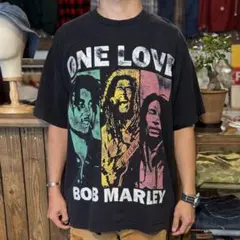 00s〜 ボブマーリー ワンラブ Tシャツ ブラック