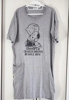 スヌーピー Ｔシャツ ワンピース Ｌ