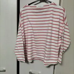 AMERICAN HOLIC 長袖Tシャツ M 白/ピンクストライプ