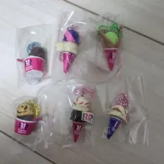 サーティーワンアイスクリーム　グミ ミニチュア　マスコット　6点セット