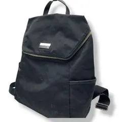 アニエスベーボヤージュ ナイロンレザーリュックサック バックパック ロゴプレート