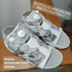 リーボック ポンプフューリー サンダル 春夏 グレー　ホワイト