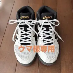 バスケットボールシューズ ホワイト/ブラック ASICS バスケットボールシューズ ホワイト/ブラック - メルカリ