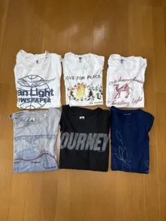 ハリウッドランチマーケットTシャツ 6枚セット(半袖5点、長袖1点) Mサイズのサムネイル