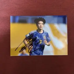 サッカー日本代表 藤田譲瑠チマ 直筆サイン入り写真 L版 藤田