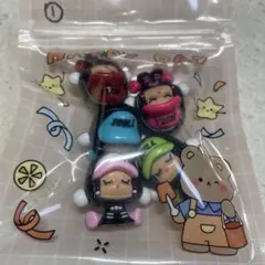 spちゃんビーズ ゴム製5個セット(穴あき)❶