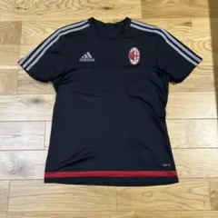 マ*サ様 adidas ACミラン 黒シャツ ストライプ
