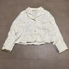 S max mara テーラードジャケット　リネン　オフホワイト　44のサムネイル