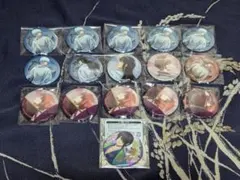 銀魂 和装×振り向き グリッター 缶バッジ まとめ売り 16点セット
