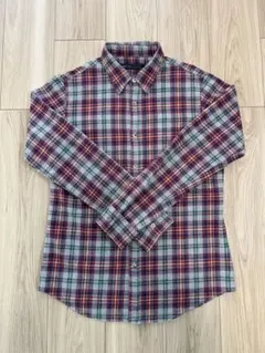 【美品・クリーニング済み】SHIPS 赤色 ネルシャツ【汚れ・破れ無し】