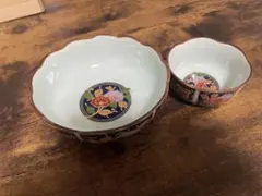 【未使用】有田焼 清秀 金襴手古伊万里 親子鉢揃 10点セット 木箱入り