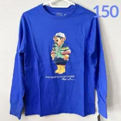 新作◇ラルフローレン ポロベア長袖Tシャツ ブルー M/150
