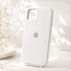 新品 iPhone12 12Pro シリコンケース ホワイト 白 非純正 耐衝撃
