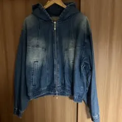 HARE フード付きデニムパーカー