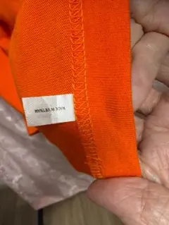 無地 半袖 Tシャツ オレンジ