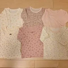 ベビー 長袖シャツ肌着 6枚セット