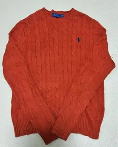 オレンジ ニット