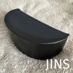 JINS ジンズ メガネケース 大型 ブラック 革調
