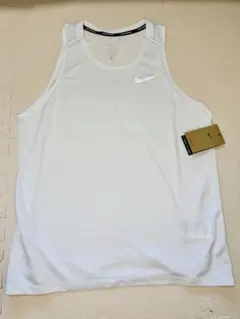 NIKE ナイキ　ランニングウェア　タンクトップ　マイラー　速乾　白　M新品