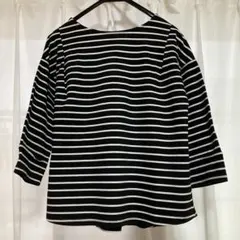 ボーダー柄 七分袖 カットソーのサムネイル