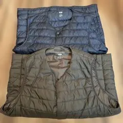 ユニクロ ウルトラライトダウンベスト・WARM PADDED ダウンベスト L