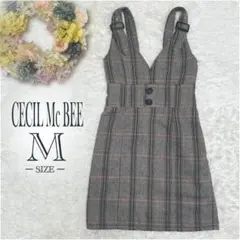 CECIL Mc BEE　セシルマクビー　ジャンパースカート　チェック　M