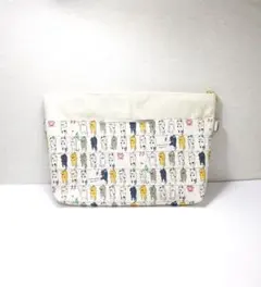 【cat】★2way★ クラッチバッグ 洗濯ねこ 干された猫