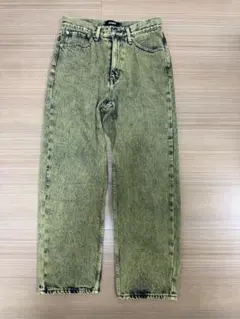 XLARGE ケミカルウォッシュ デニムパンツ グリーン サイズ32のサムネイル