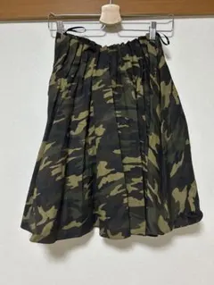 迷彩 フレアスカート