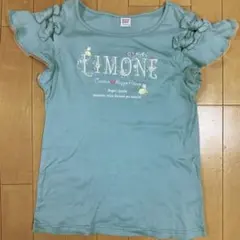 メゾピアノ 半袖 Tシャツ 150 刺繍 レモン お花 リボン フリル 美品のサムネイル