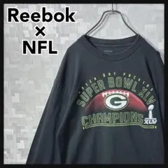NFL リーボック 長袖 Tシャツ ロンT メンズ L ブラック 黒 アメフトのサムネイル