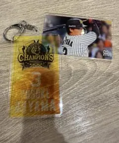 球場限定 2026阪神タイガース優勝記念スライドアクリルキーホルダー 大山悠輔