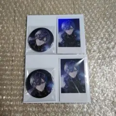 にじさんじ　誕生日グッズ2024　小柳ロウ　缶バッジ&チェキ風カード　2点セット