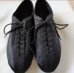 ZARA ザラ レースアップスポーツバレエシューズ ブラック 39 25cm
