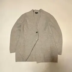 美品　PLST プラステ 羊毛　カシミヤ混 カーディガン ベージュ　長袖　L
