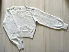 Ｍ　イング　INGNI ホワイト系ラメ　長袖ニット　美品