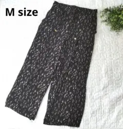 しまむら★総柄 ワイドパンツ イージーパンツ ガウチョパンツ Mサイズ ゆったり