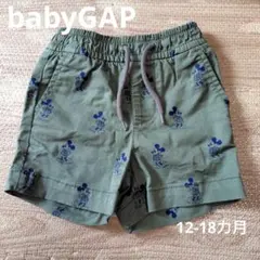 baby GAP ミッキーマウス柄ショートパンツ 12-18ヶ月