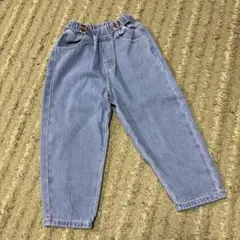 シーイン　デニムパンツ　バレルパンツ　120