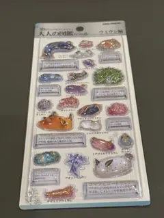 大人の図鑑シール　3d クラゲ　ビジュアルコレクション　ウミウシ