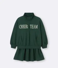 GU GIRLSスウェットハーフジップワンピース スウェットワンピース