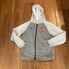 Puma ジップアップパーカー グレー　140