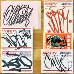 ③ グラフィティー 手描きステッカー 6枚セット graffiti グラフィティ