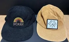 POLER メンズコーデュロイキャップ　2個セット