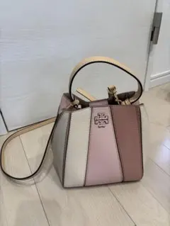 トリーバーチ　レザー ショルダーバッグ ピンク