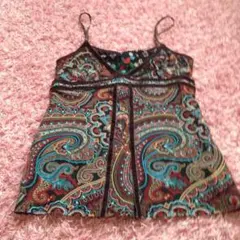 ペイズリー柄 ショートチュニック